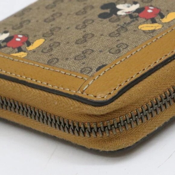 Gucci Disney GG Supreme Mickey Mouse Continental Long Wallet - Picture 12 of 15